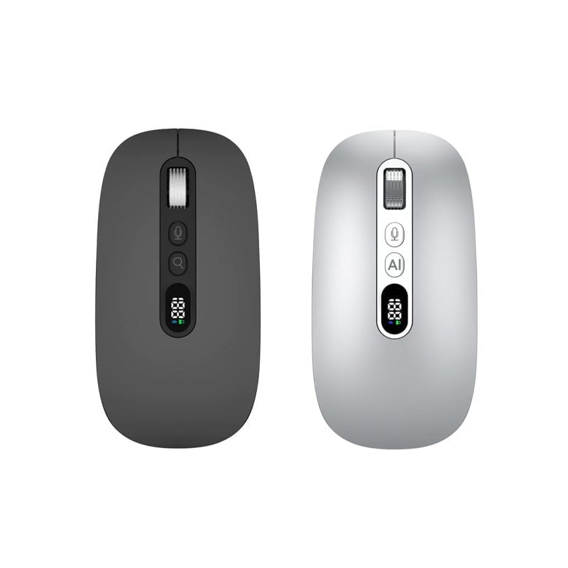 AI Voice Wireless Mouse with Translation & LCD Display