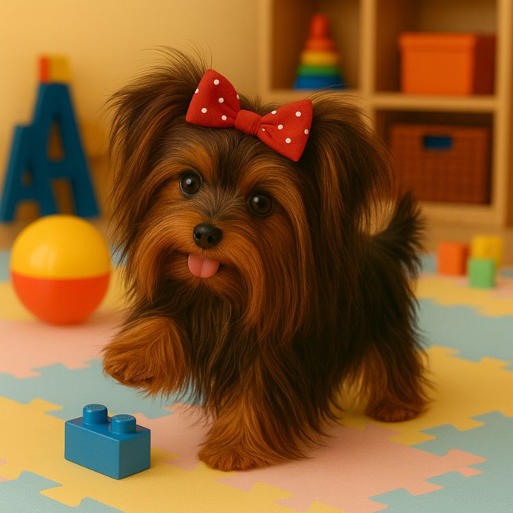 Interactive Robot Puppy with Realistic Movements for Children