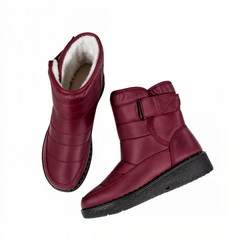 Waterproof Ladies Snow Boots with Non-Slip Sole – Warm Winter Boots for Ice and Snow