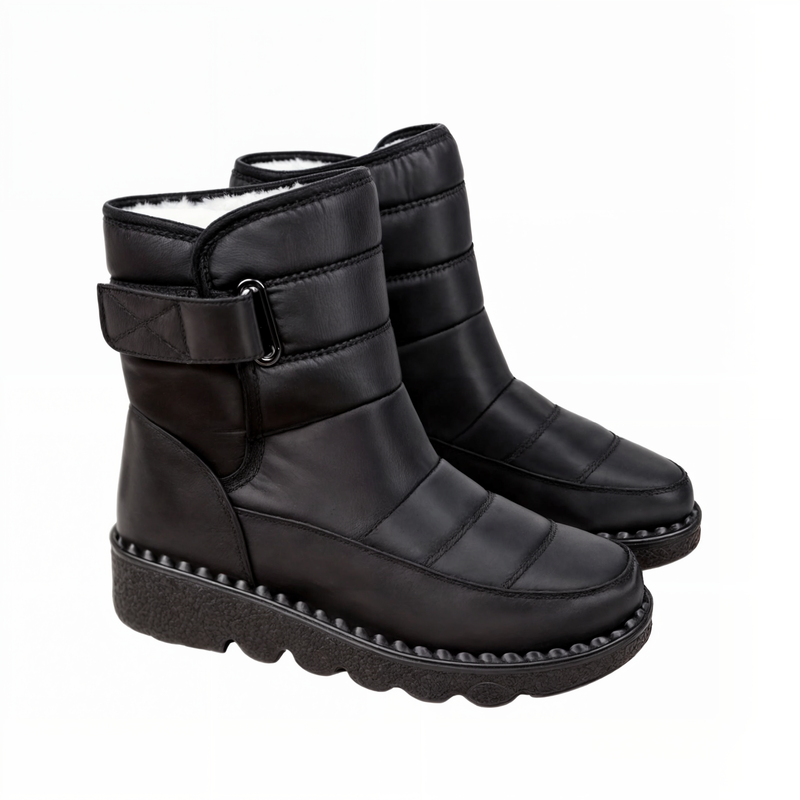 Waterproof Ladies Snow Boots with Non-Slip Sole – Warm Winter Boots for Ice and Snow