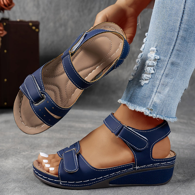 Women’s Comfort Wedge Sandals with Adjustable Straps