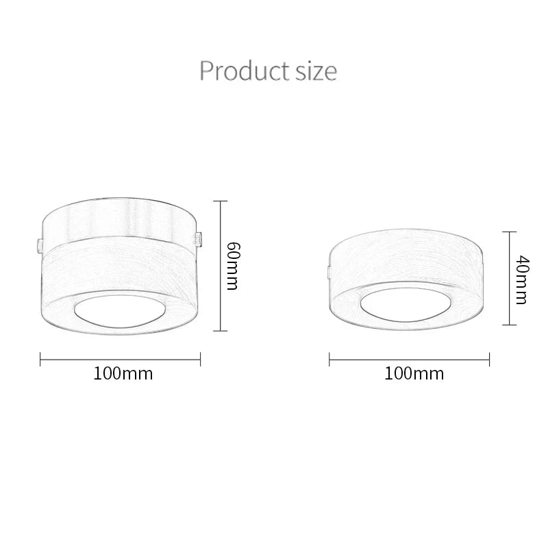 Wooden LED Ceiling Light with Walnut Finish and Minimalist Round Design