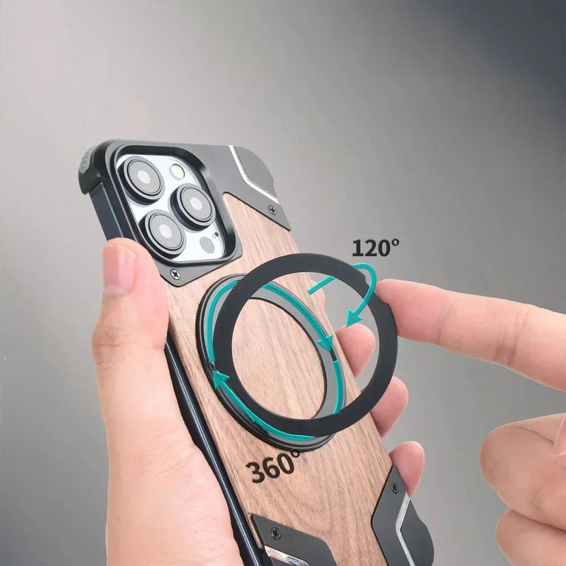 Wooden MagSafe Phone Case – Protective and Functional Design