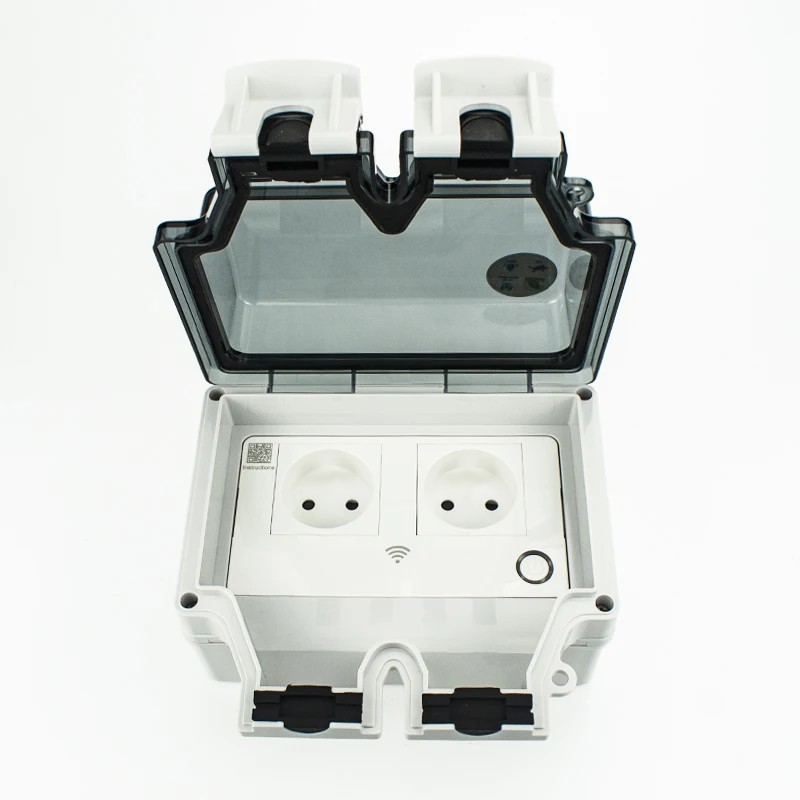 Smart WiFi Outdoor Socket with App and Voice Control